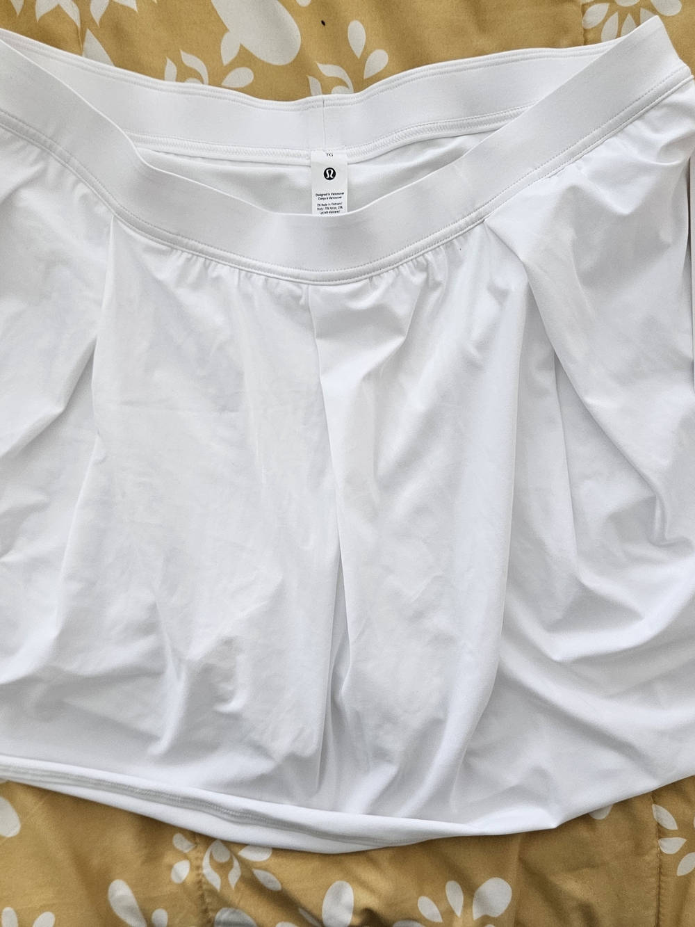 lululemon athletica White Athletic Skort with Built-In Liner